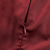 Haljina midi u vintage stilu od satena s drapiranim ovratnikom