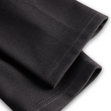 Refinirana Crna Haljina s Pojasom i Mandarin Ovratom