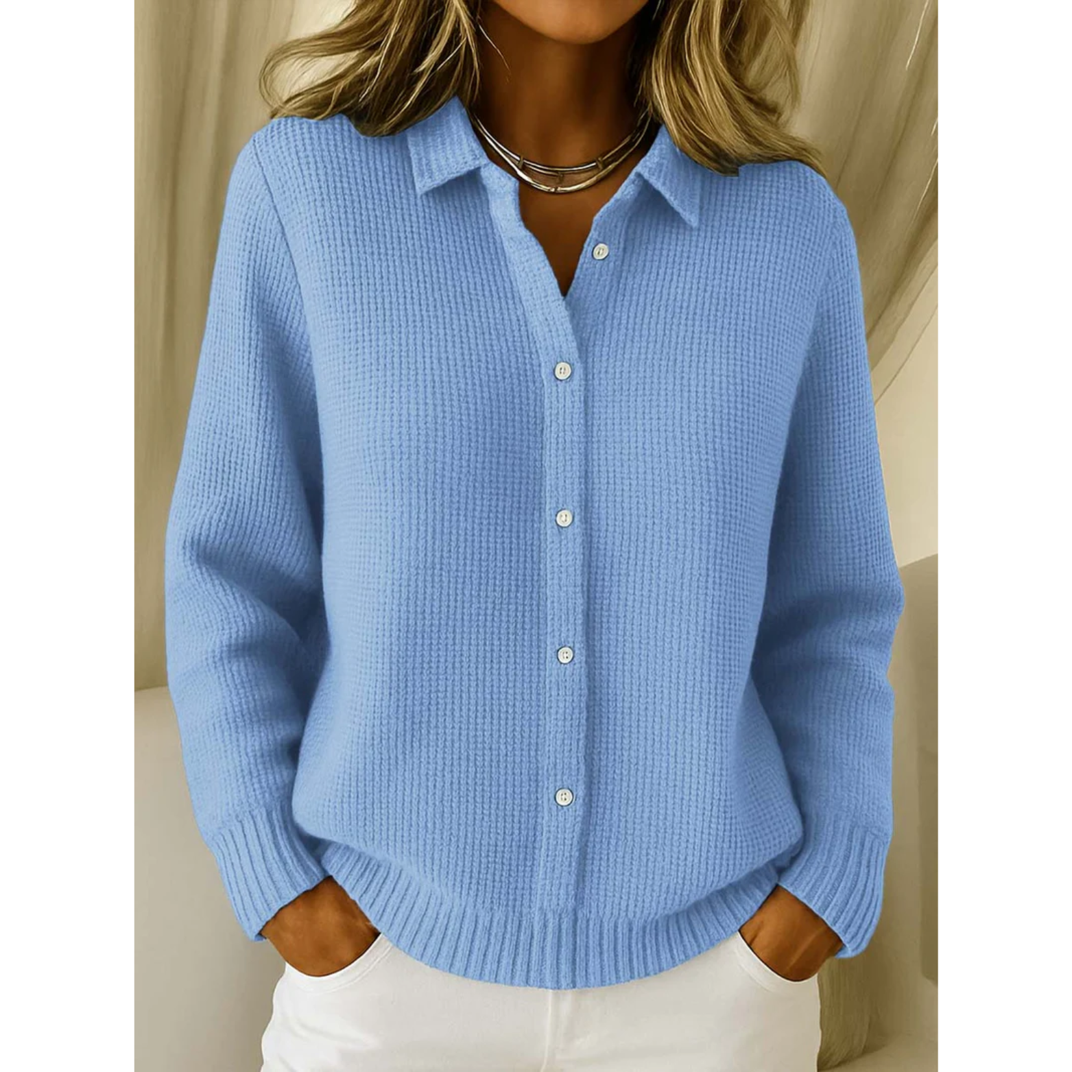 Maeve | Klasični pleteni kardigan s gumbima