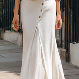 Elegantni teksturirani sako i midi suknja - komplet