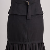 Set s bisernim gumbima: prsluk i maksi suknja