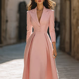 Elegantna plisirana midi haljina