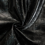 Sjajna haljina midi kroja s efektom krokodila