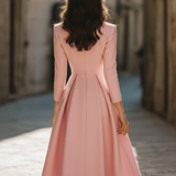 Elegantna plisirana midi haljina