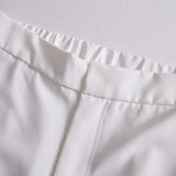 Elegantne bijele hlače visokog struka