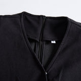 Burgundska midi haljina s preklopom i gumbima