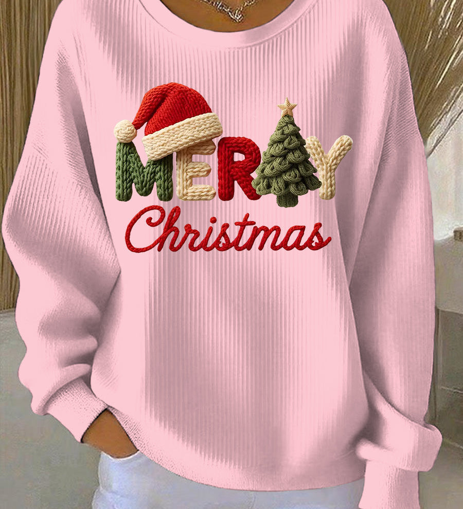 Ženska casual dukserica s božićnim motivima