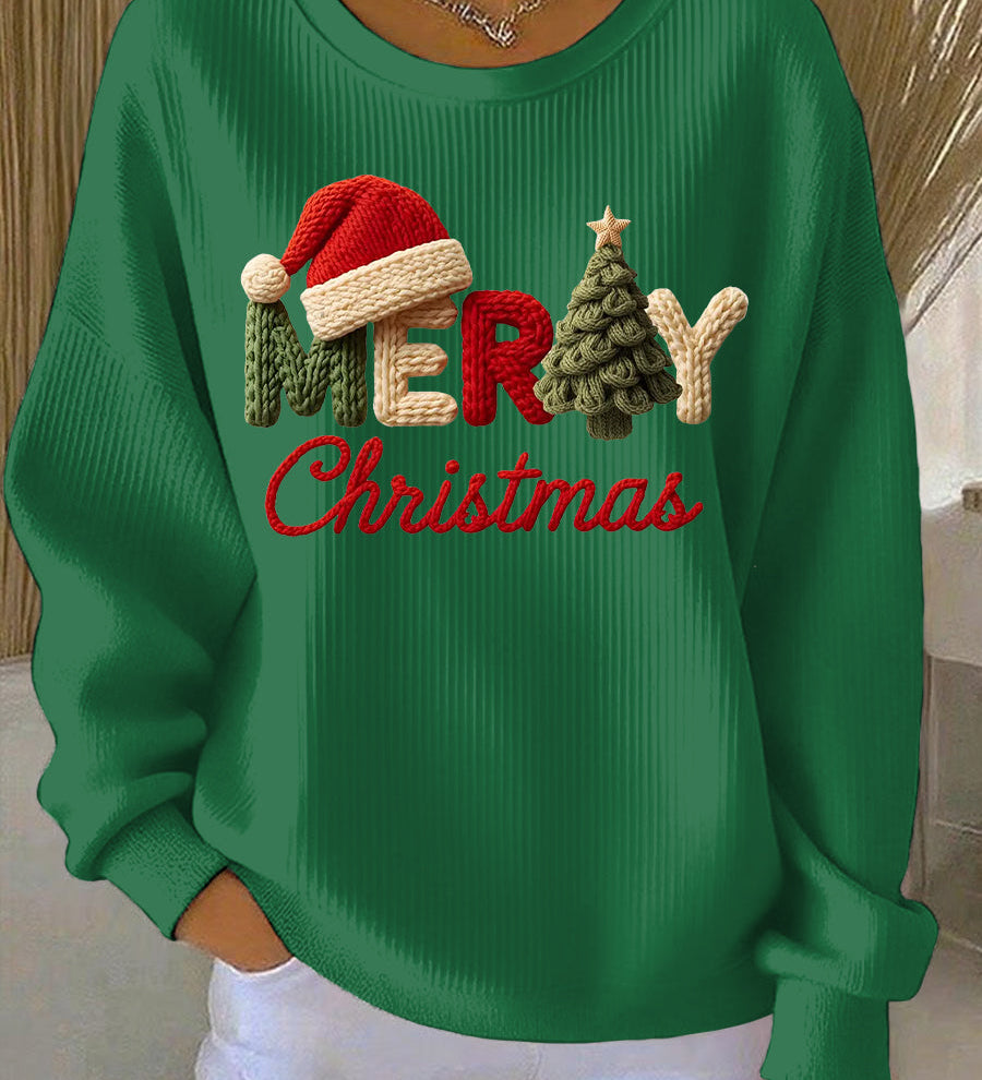 Ženska casual dukserica s božićnim motivima