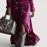 Evelis™ | Ljubičasta haljina u stilu sakoa