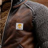 Dominik | JAKNA OD KOŽE I MREŽE S TOPLOM SHERPA PODLOGOM