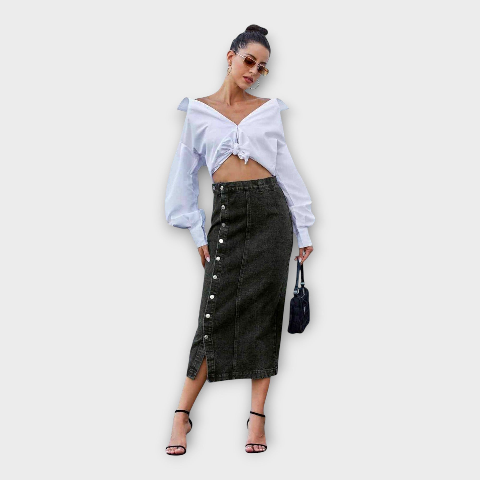 Maksi suknja s gumbima